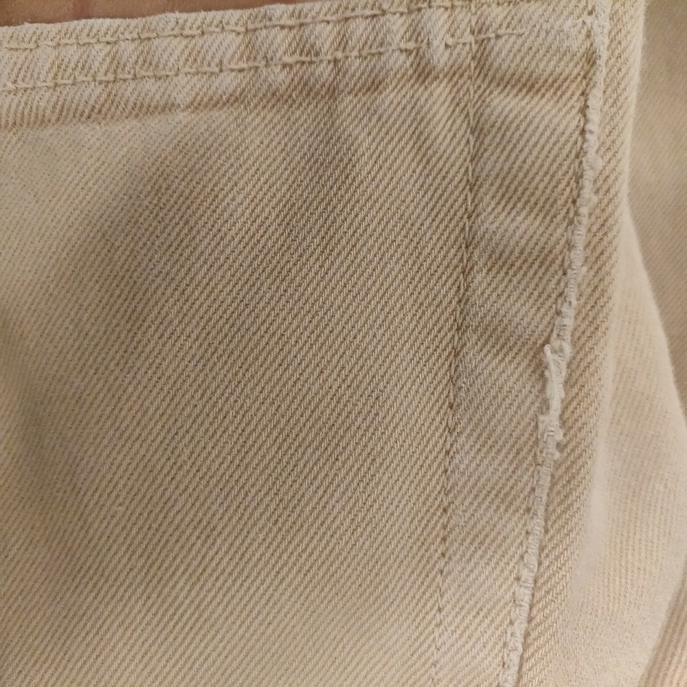 VTG High Waisted Calvin Klein Cream Jeans - Picture 4 of 8